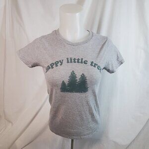 Happy Little Tree's Grey T shirt . Women's size M